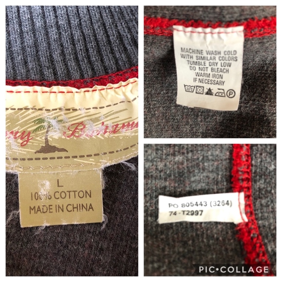 Tommy Bahama Reversible 1/2 Zip On the Flip Side - Picture 8 of 8